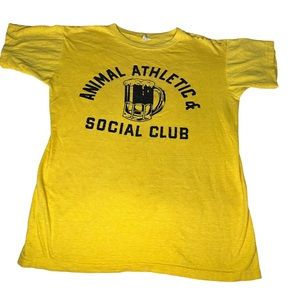 VTG 50s Champion M Yellow Beer Mug T-Shirt_Animal Athletic & Social Club “Cook”
